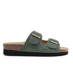 Minfot Moa Sandaler Dame Bio Ruskind Grøn