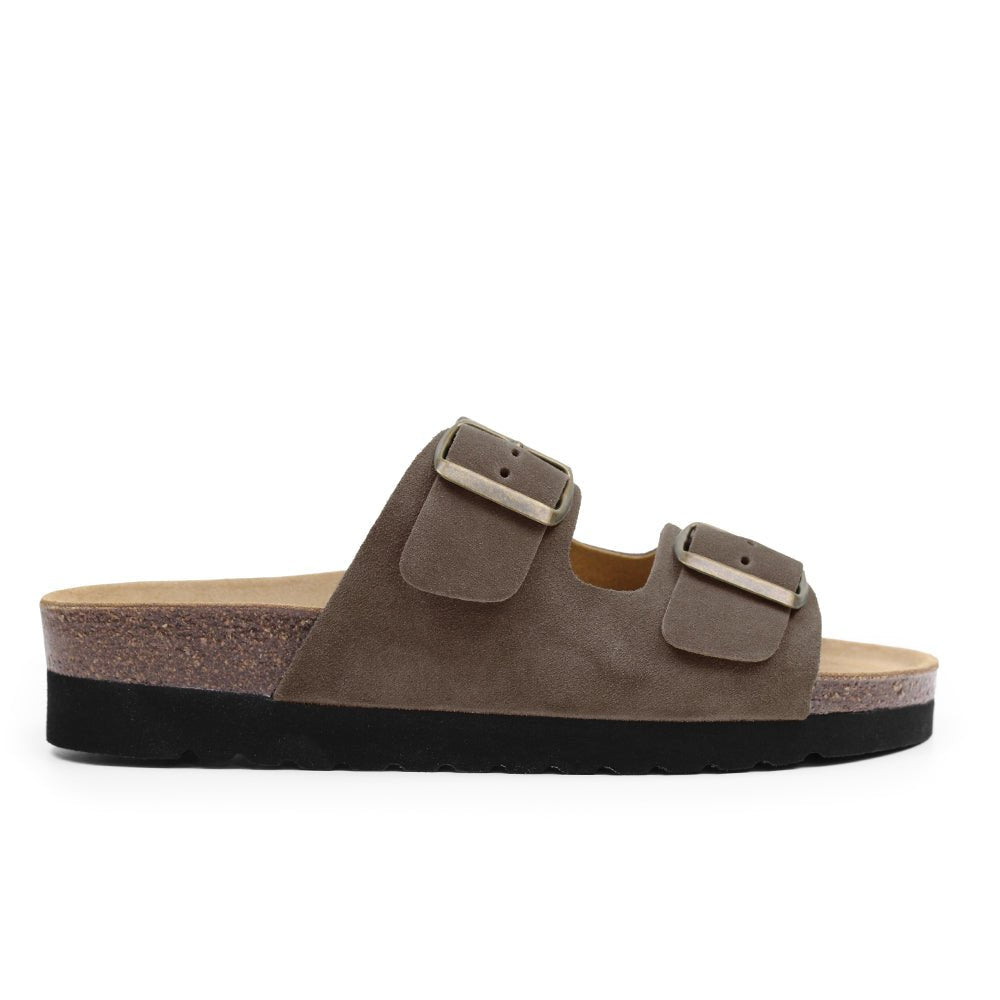 Minfot Moa Sandaler Dame Bio Ruskind Taupe