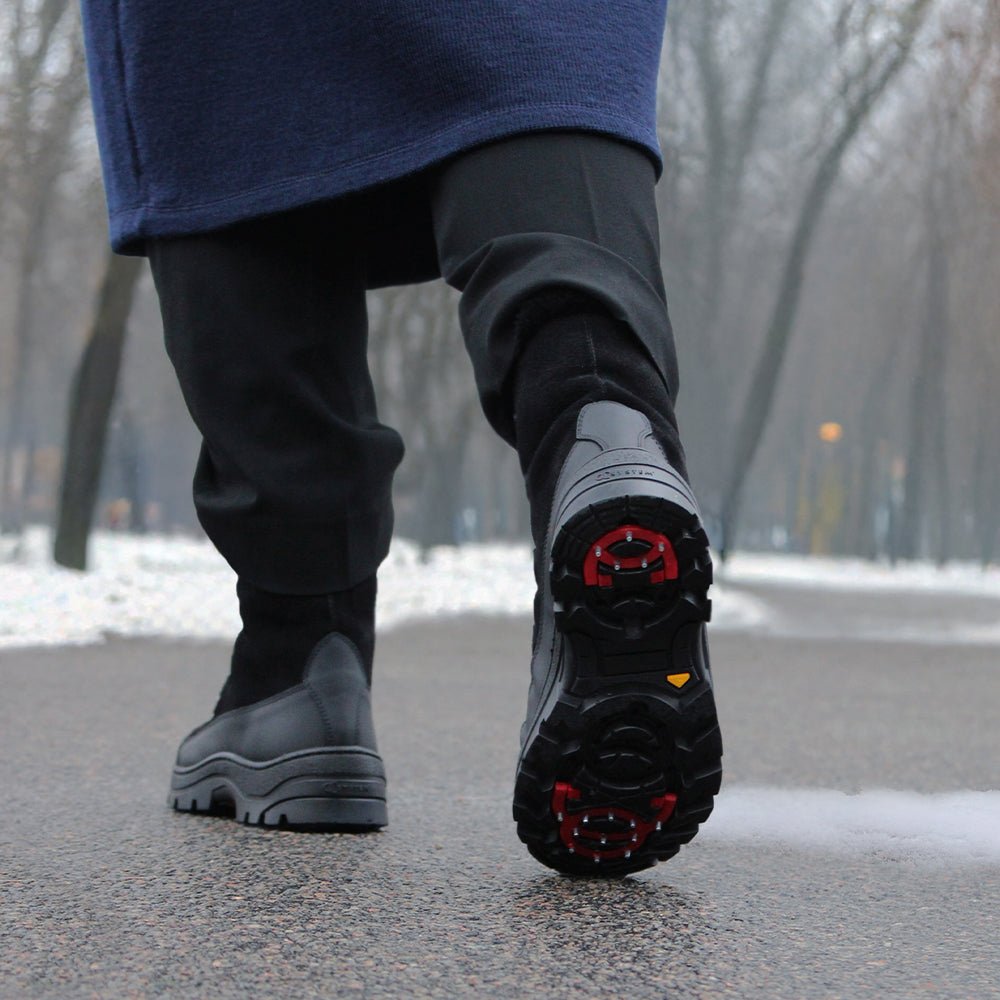 Produktbild 13 - Minfot North Sko med pigge Ruskind Sort