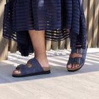 Minfot Moa Sandaler Dame Bio Ruskind Navy