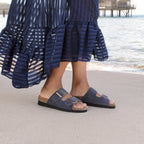 Minfot Moa Sandaler Dame Bio Ruskind Navy