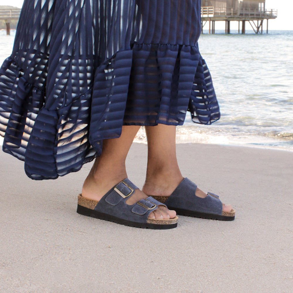 Minfot Moa Sandaler Dame Bio Ruskind Navy