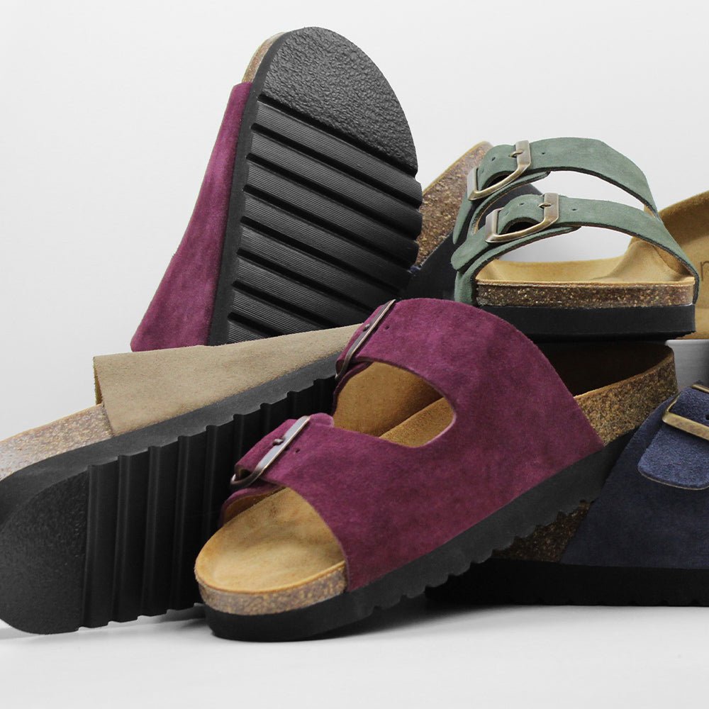 Produktbild 9 - Minfot Sandaler Moa Ruskind Bordeaux