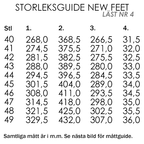 New Feet Milas Brede Sko Herre OrthoStretch Velcro Sort