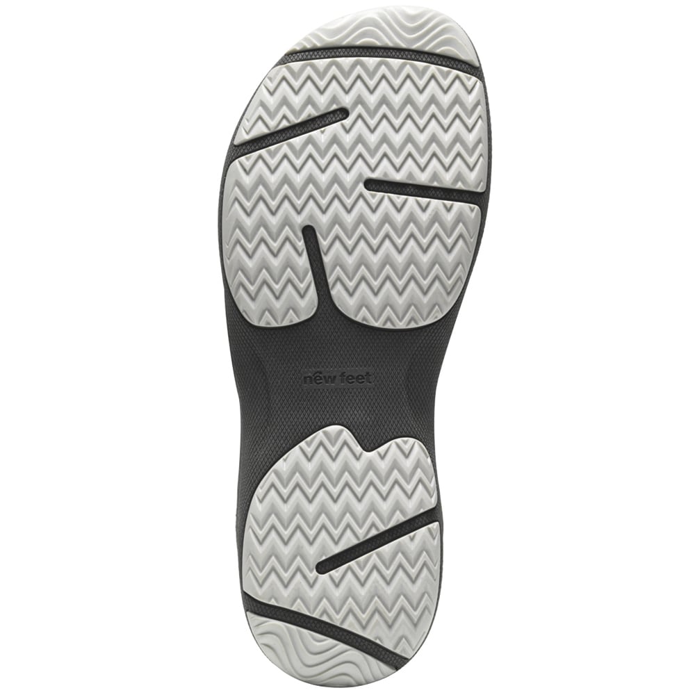 Produktbild 5 - New Feet Mille Extra Breda Sandaler Kardborre Dam Svart