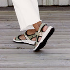 Minfot Nyhamn Sandaler Dame Green Beige