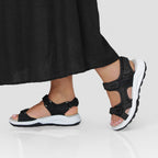 Minfot Nyhamn Sandaler Dame Nubuck Sort