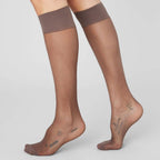 Swedish Stockings Nylonstrømper Knæ Elin 20 DEN Brun 2-pak