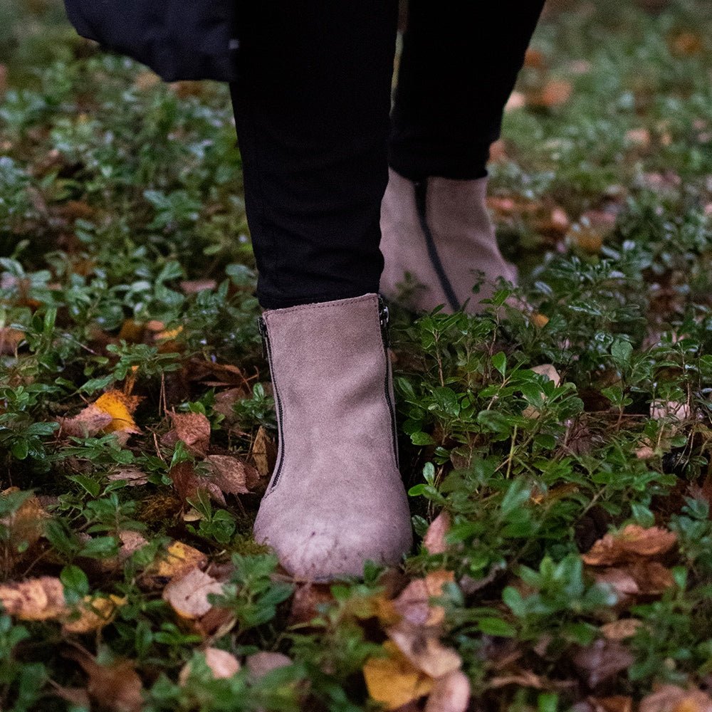 Minfot Boots Orsa Ruskind Dame Beige