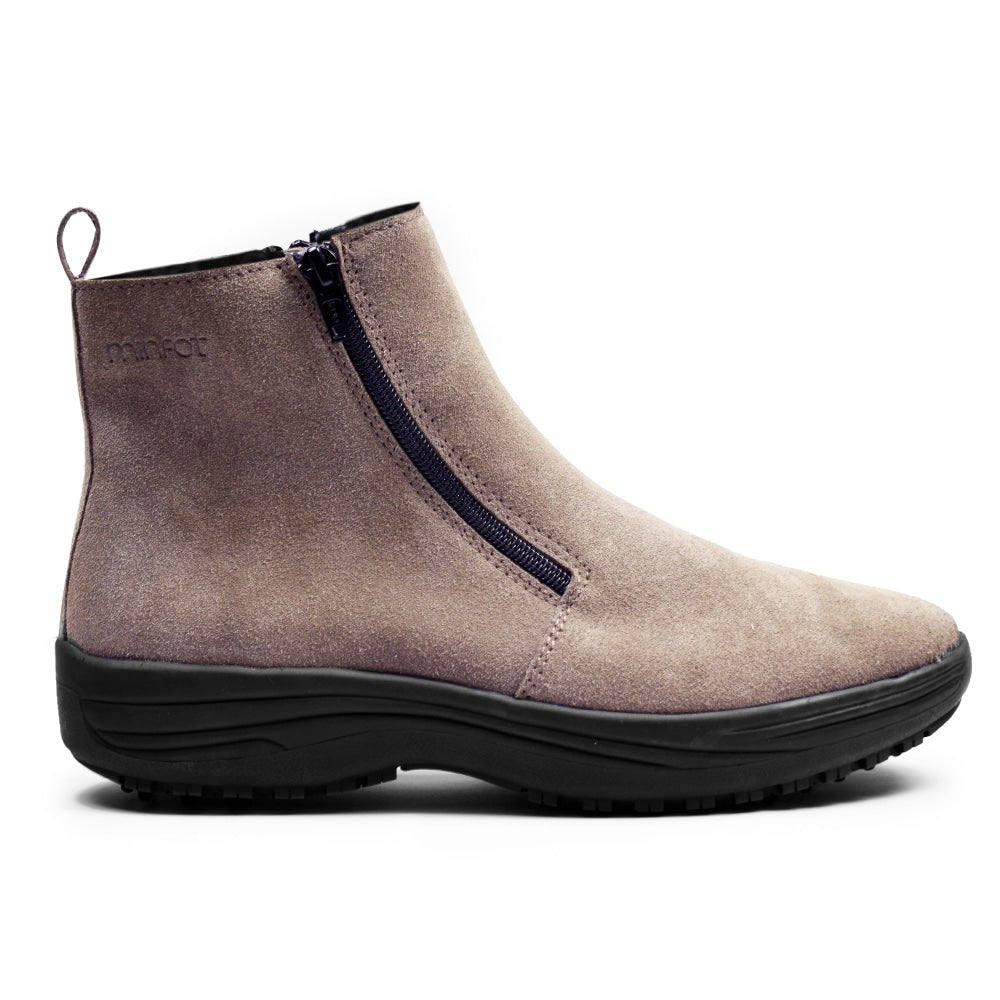 Minfot Boots Orsa Ruskind Dame Beige