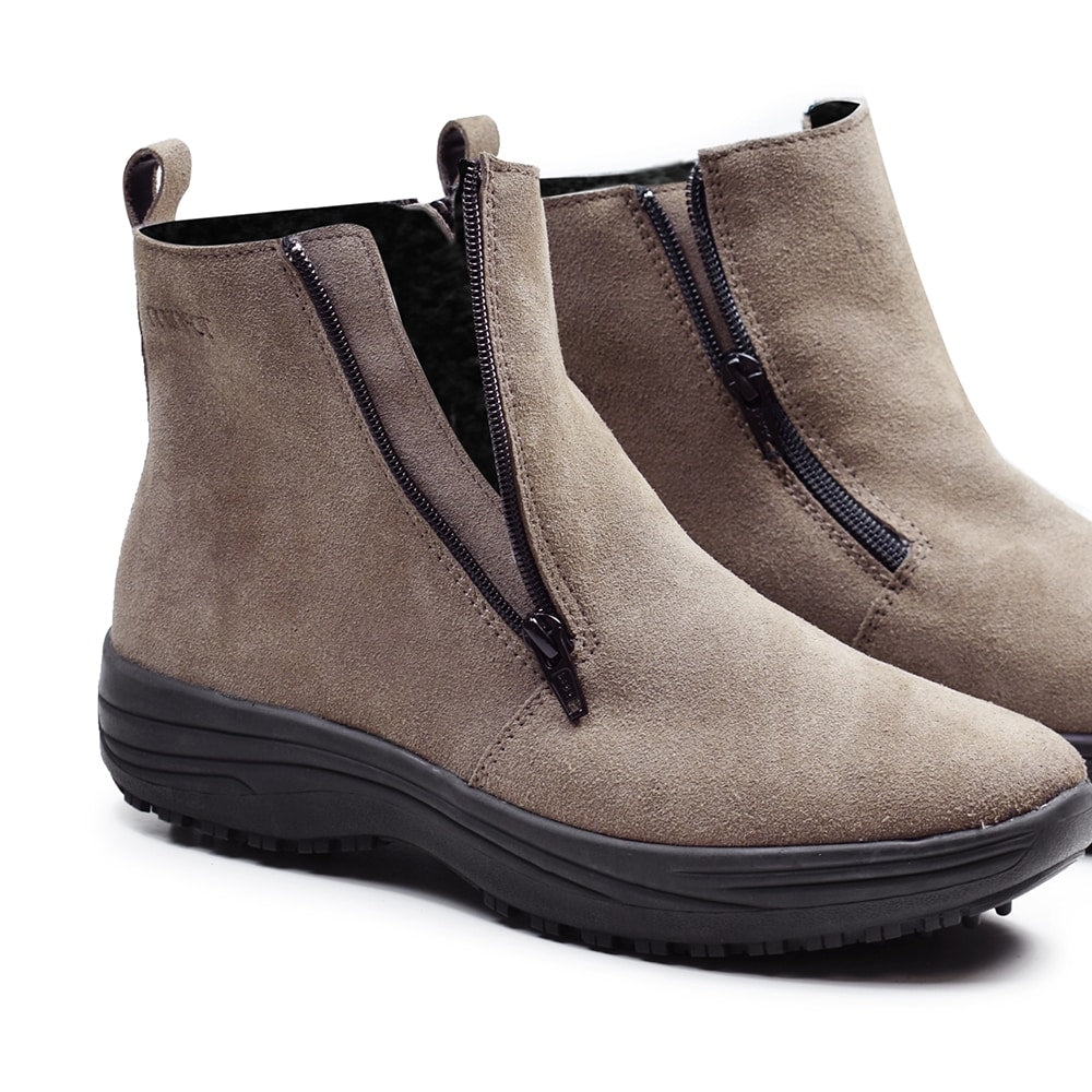 Minfot Boots Orsa Ruskind Dame Beige
