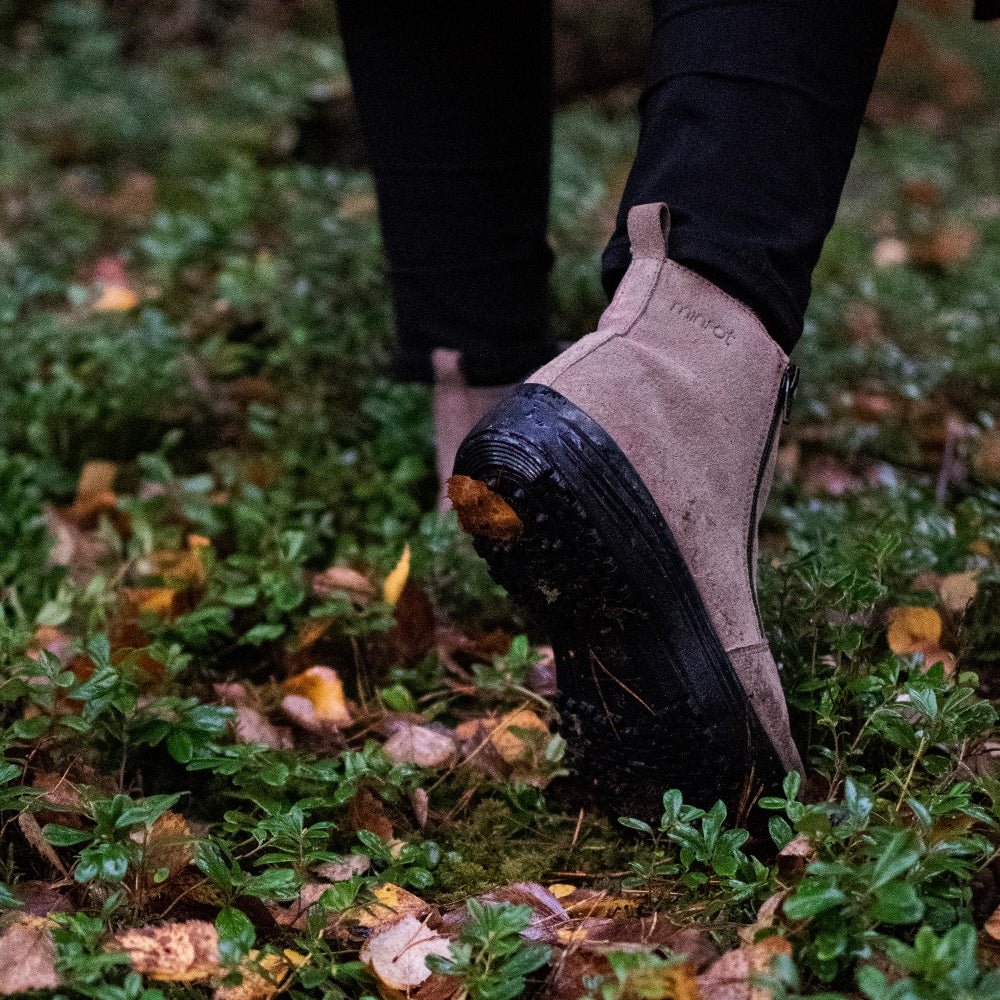 Minfot Boots Orsa Ruskind Dame Beige