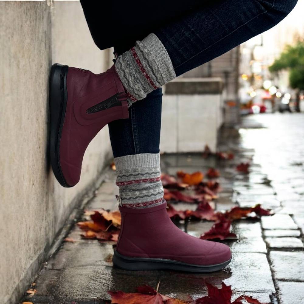 Produktbild 2 - Råå DESIGN Gummistövlar Nina Winter Burgundy
