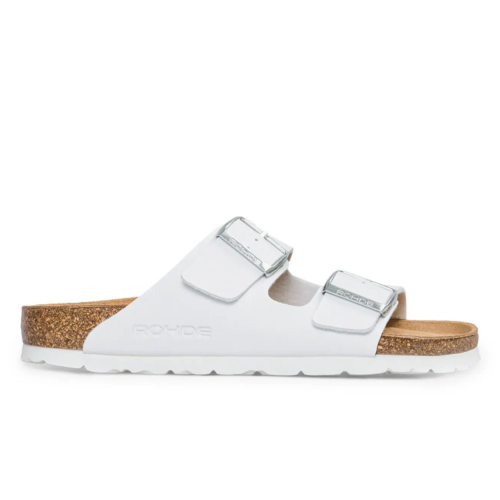 Rohde Sandaler Dame Hvid med to remme