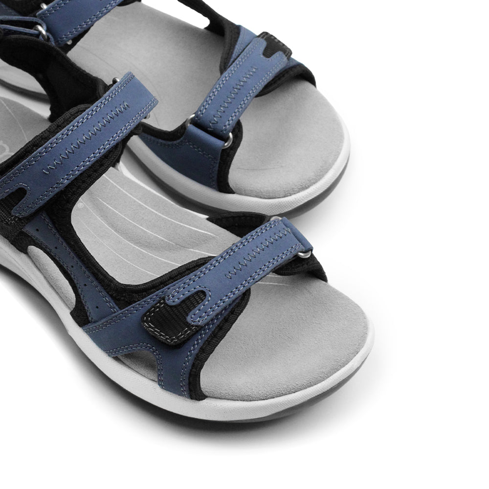 Minfot Nyhamn Sandaler Dame Nubuck Blå