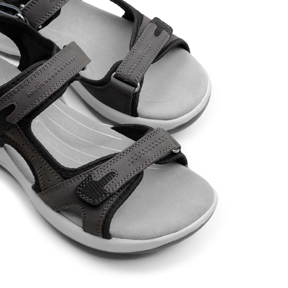 Minfot Nyhamn Sandaler Dame Nubuck Stone