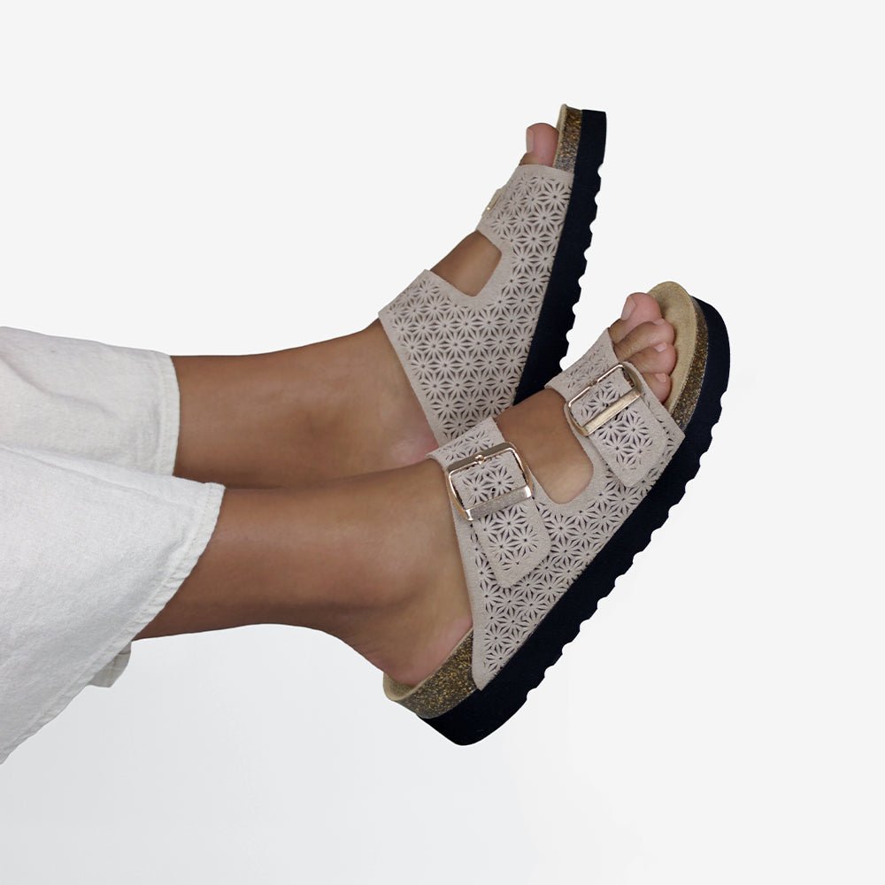 Minfot Daisy Sandaler Dame Taupe 