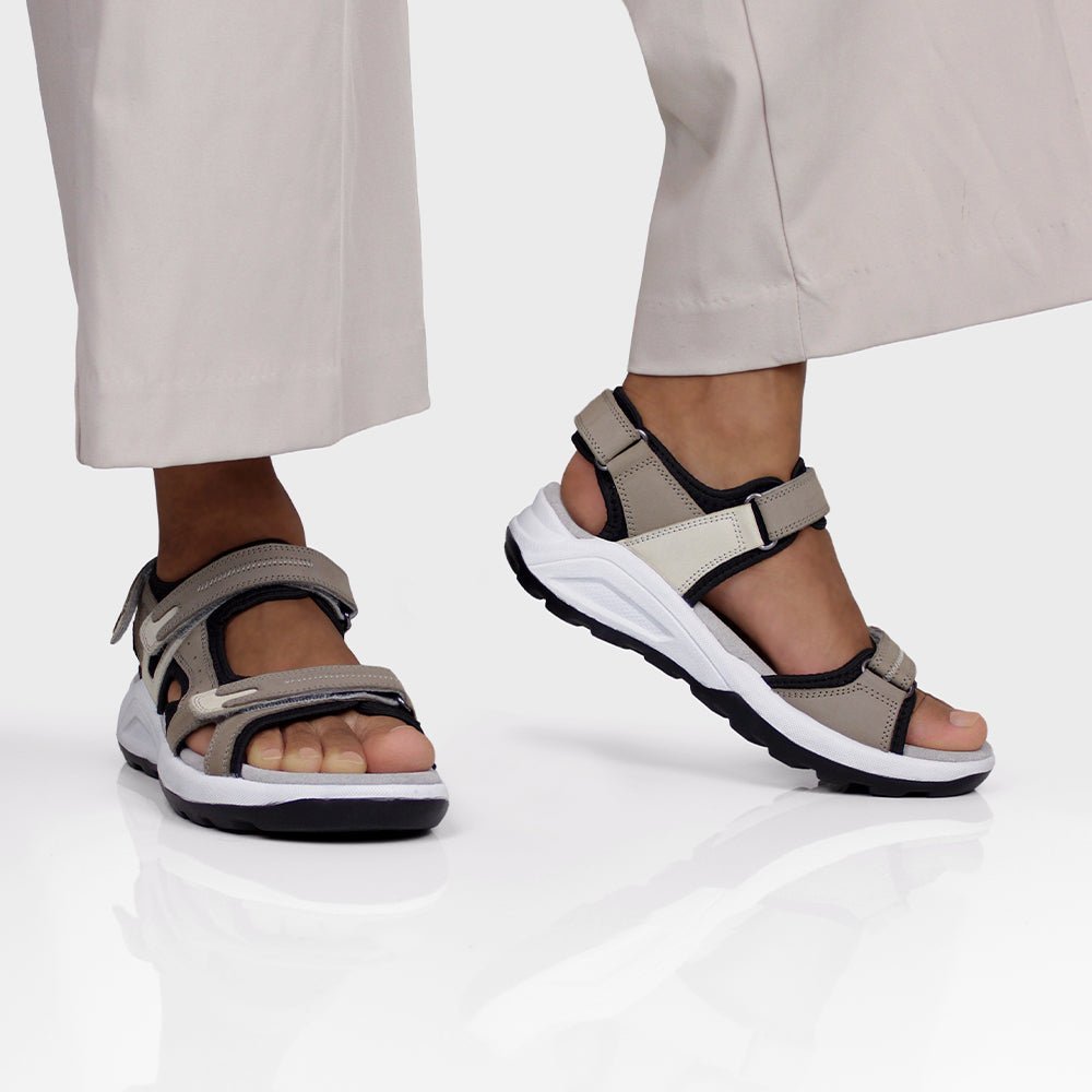 Minfot Nyhamn Sandaler Dame Brown Beige