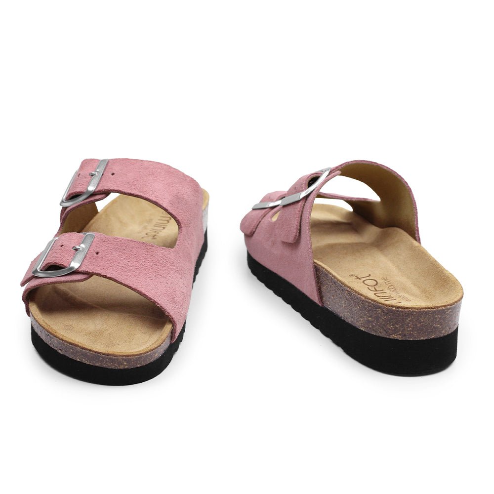 Minfot Moa Sandaler Dame Bio Ruskind Antik Rosa