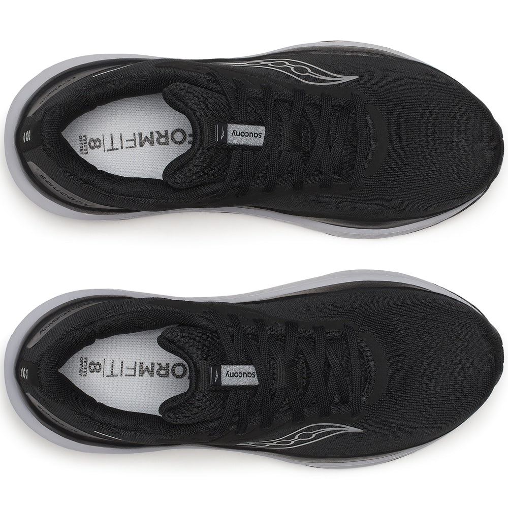 Saucony Echelon 10 Løbesko Dame Extra Bred Black Silver