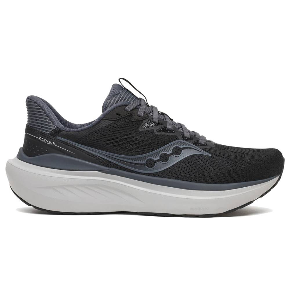 Saucony Echelon 11 Løbesko Herr Extra Bred Black Gunmetal