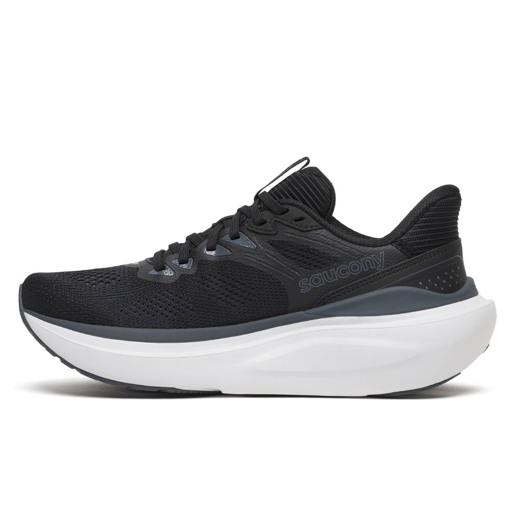Saucony Echelon 11 Løbesko Dame Ekstra Bred Black White