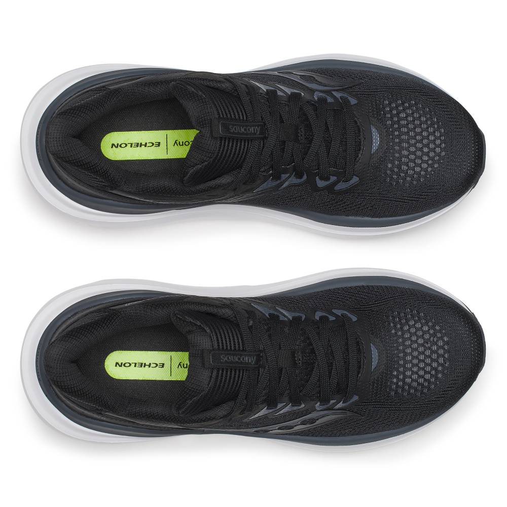 Saucony Echelon 11 Løbesko Dame Ekstra Bred Black White