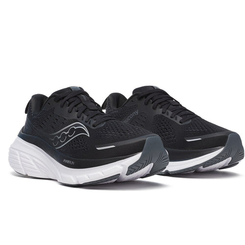 Saucony Guide 18 Løbesko Dame Bred Sort Hvid