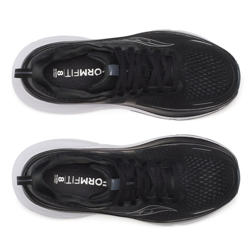 Saucony Guide 18 Løbesko Dame Bred Sort Hvid