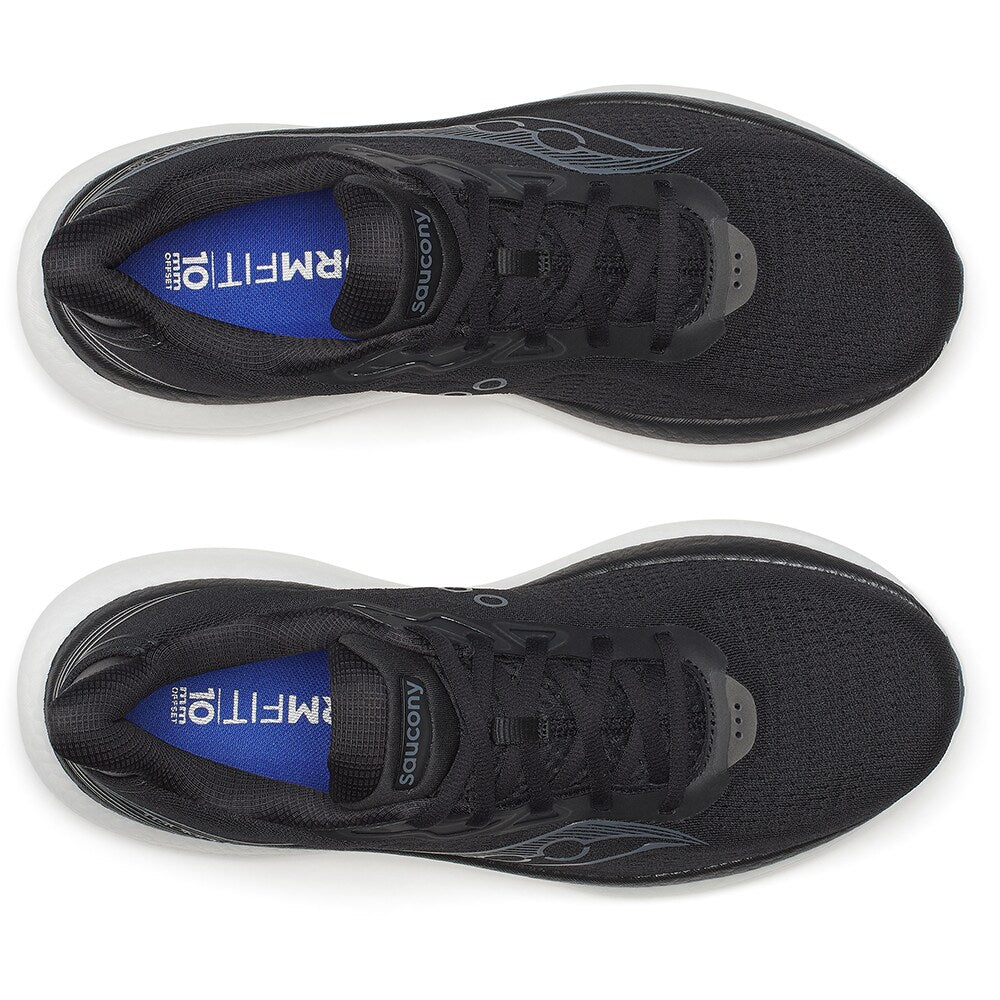 Saucony Triumph 23 Løbesko Herre Bred Sort Hvid