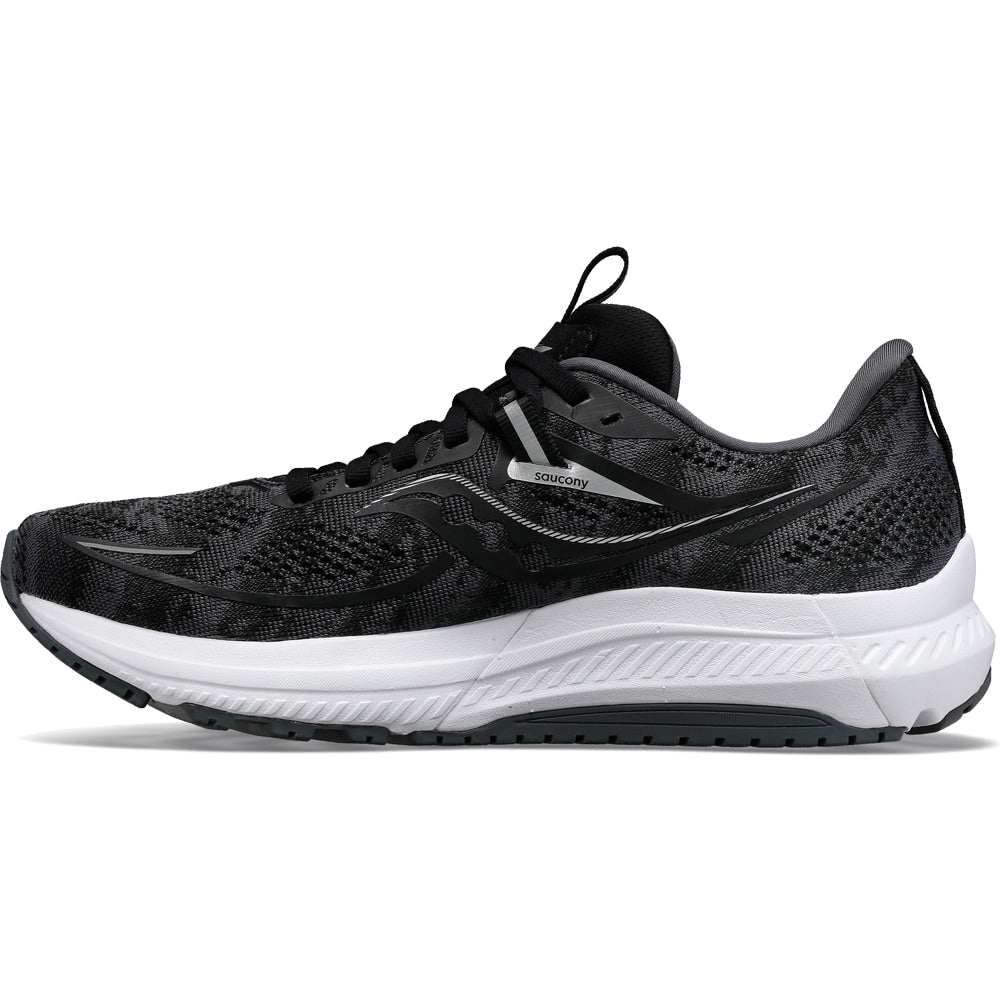 Saucony Omni 21 Løbesko Dame Bred Sort Hvid
