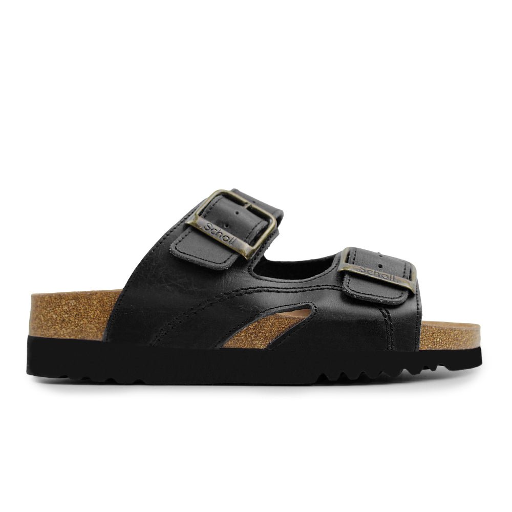 Scholl Damesandal Moldava Wedge Ad Black