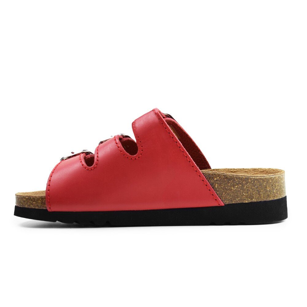 Scholl Damesandal Rio Wedge AD Rød