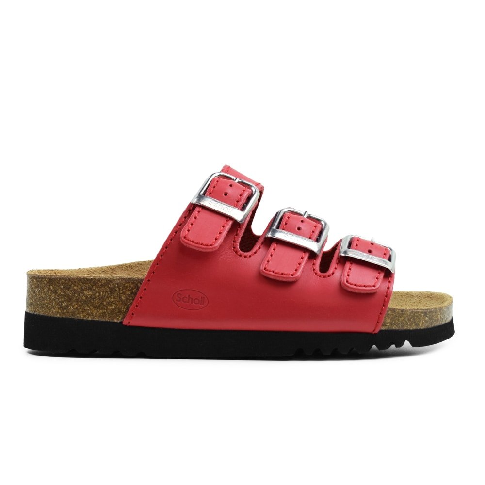 Produktbild 3 - Scholl Damsandal Rio Wedge AD Röd