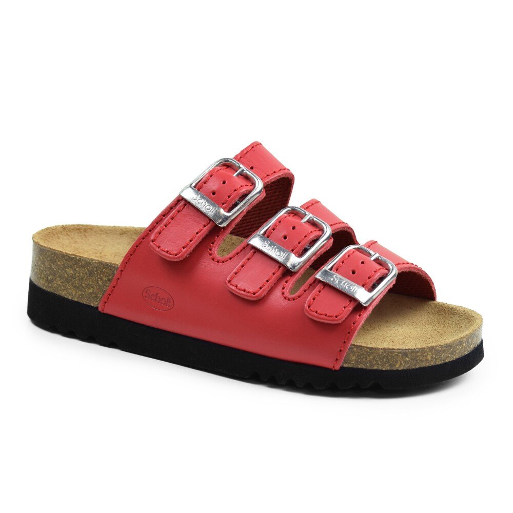 Scholl Damsandal Rio Wedge AD Röd