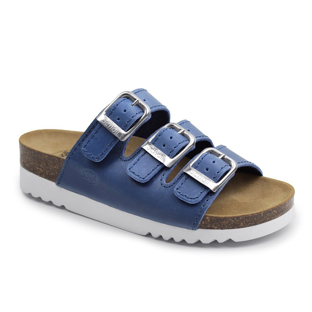 Scholl Sandaler Bioprint Rio AD Dame Blue