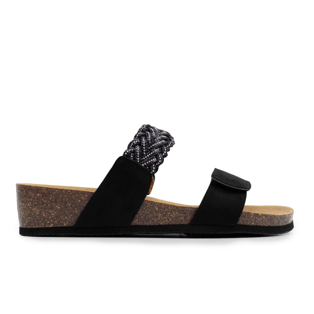 Scholl Sandaler Dame Ostuni 2 Straps Black