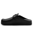 Scholl Hjemmesko Elio Strap Læder Black