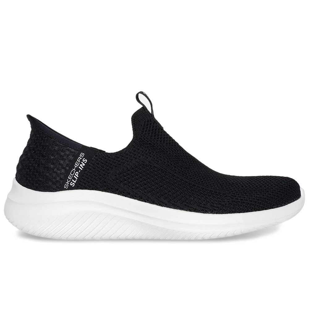 Skechers Ultra Flex 3.0 Easy Win Dame Slip-Ins Black White