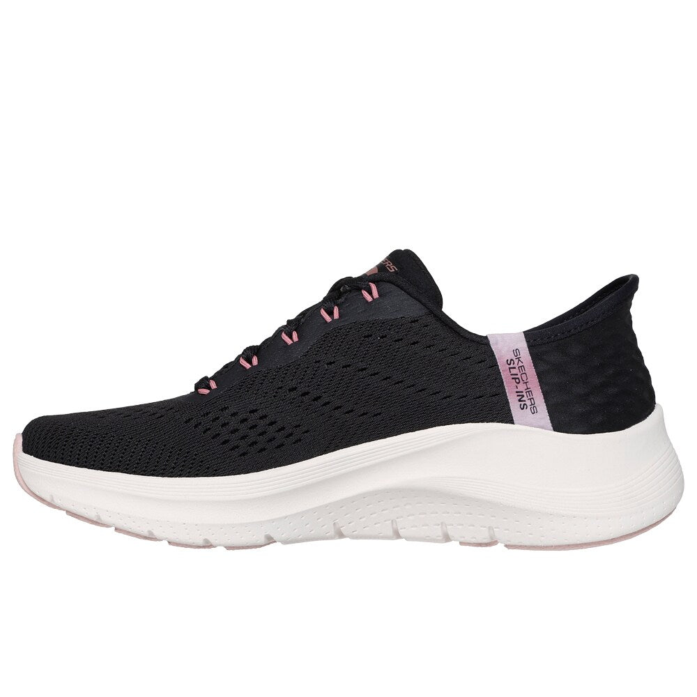 Produktbild 2 - Skechers Womens Arch Fit 2.0 Easy Chic Slip-Ins Black Rose Gold