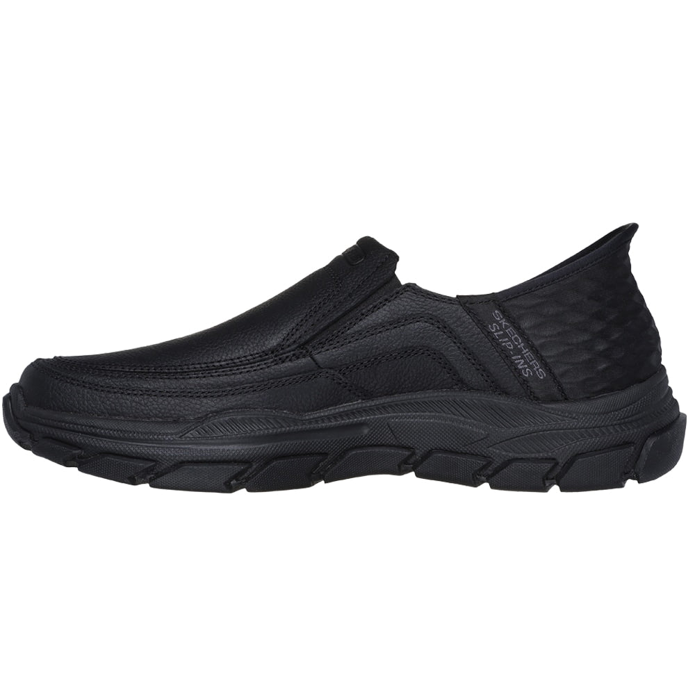 Skechers Mens Slip-Ins Relaxed Fit Leather Black