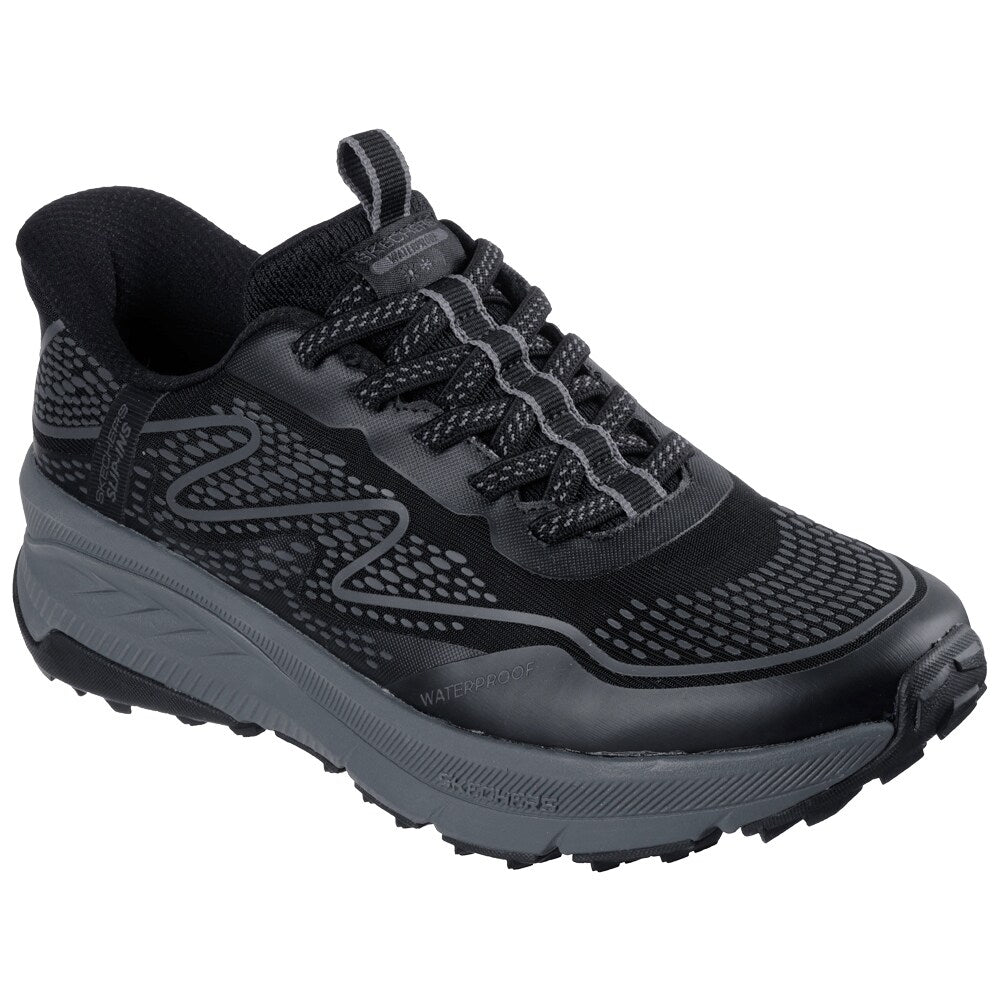 Produktbild 2 - Skechers Womens Slip-Ins Switch Back Waterproof Black Charcoal