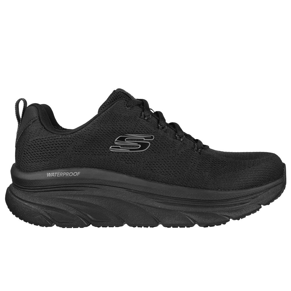 Skechers Womens D Lux Walker Vattentäta Skor Svart