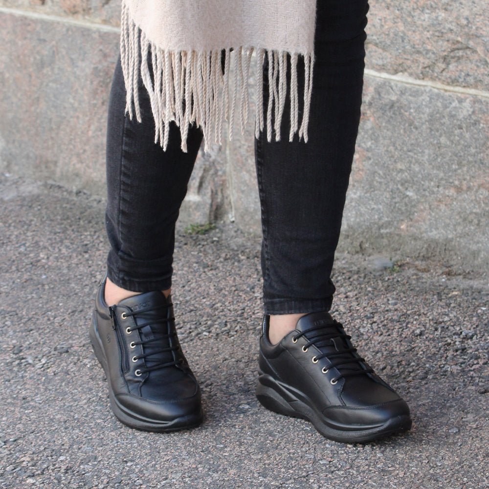 Produktbild 14 - Minfot Lexi Damskor Zip TEX Skinn Svart