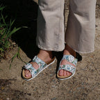 Minfot Softstep Sandaler Dame Bio 2-remme Tropical Glow Hvid
