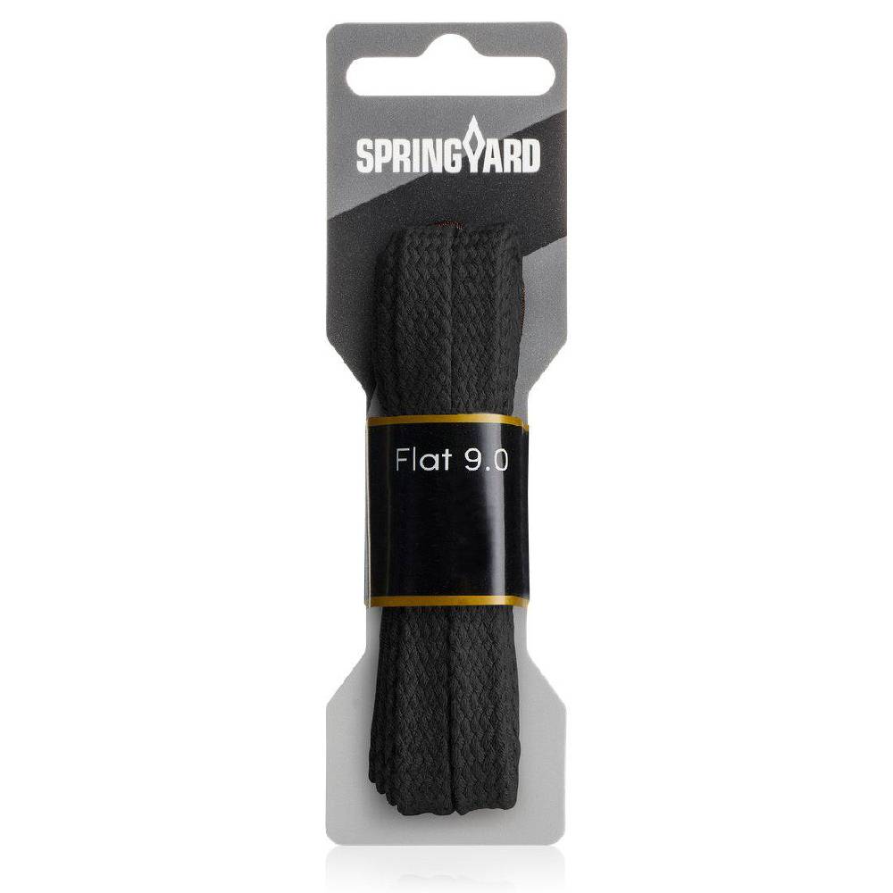 Springyard Snørebånd Flat Black