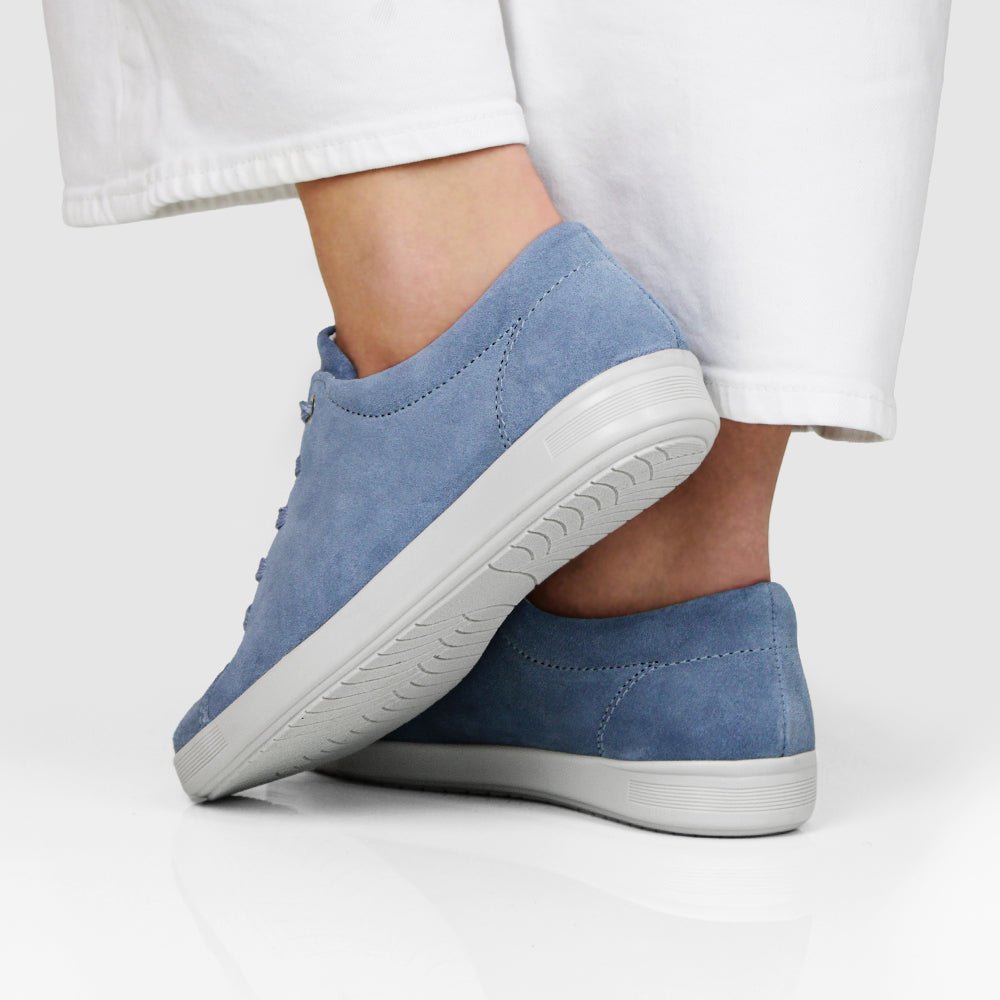 Minfot Aveny Sneaker Ruskind Lyseblå