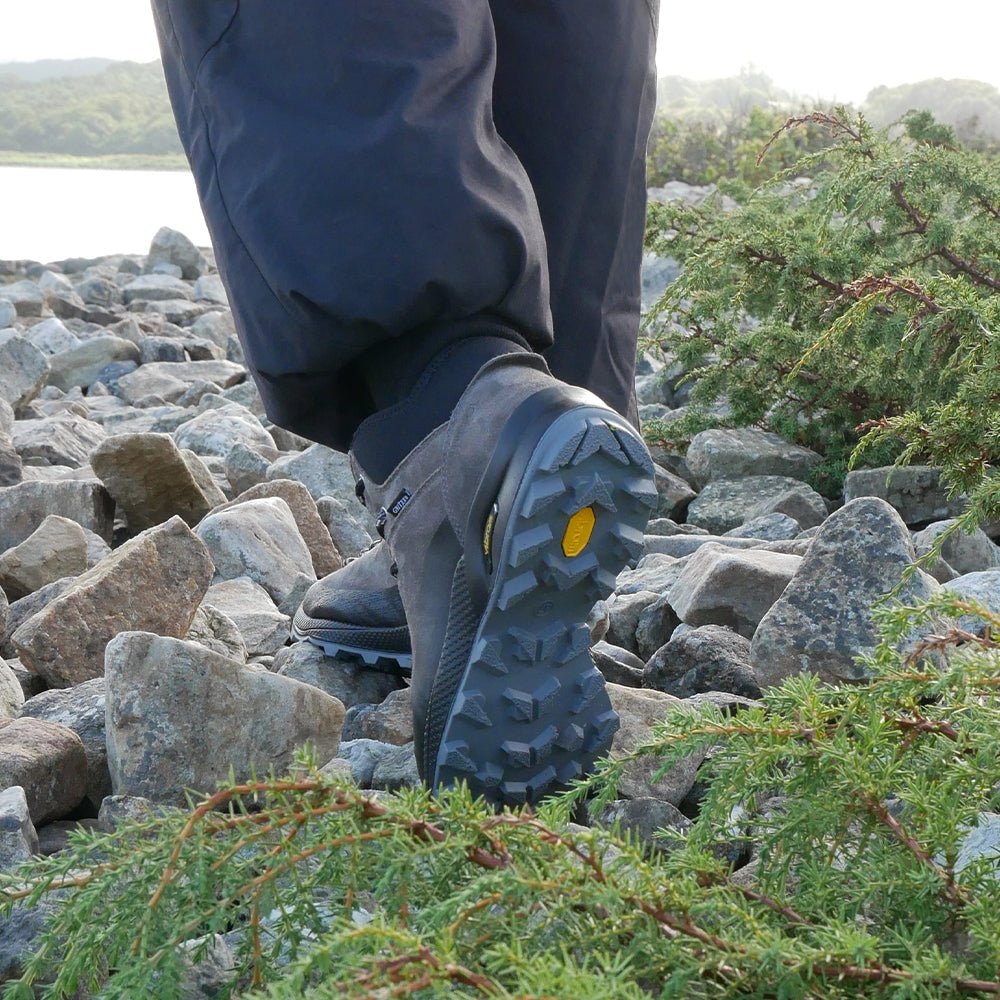 Minfot Step Mid Støvler Unisex Vandafvisende TEX Ruskind Stone