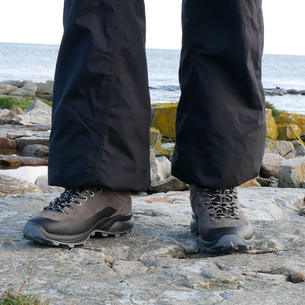 Minfot Step Mid Støvler Unisex Vandafvisende TEX Ruskind Stone