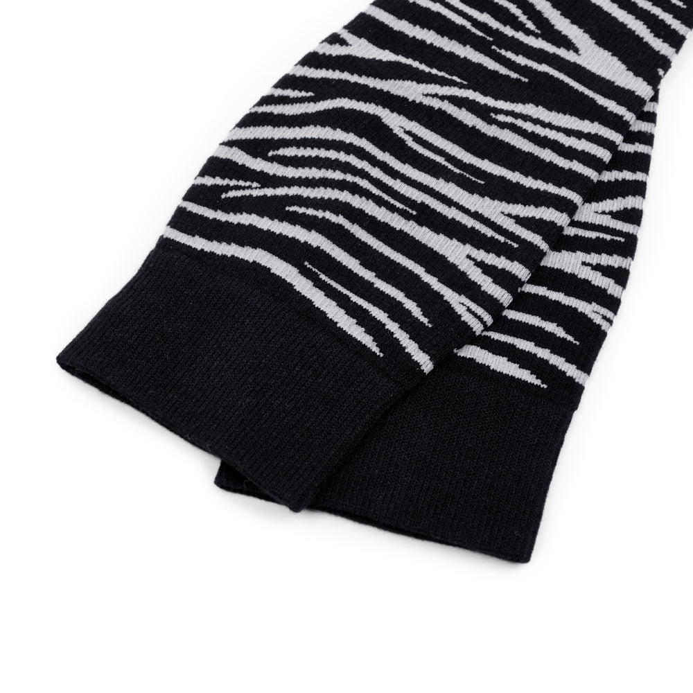Minfot Støttestrømper Bambus Zebra Sort 1-pak